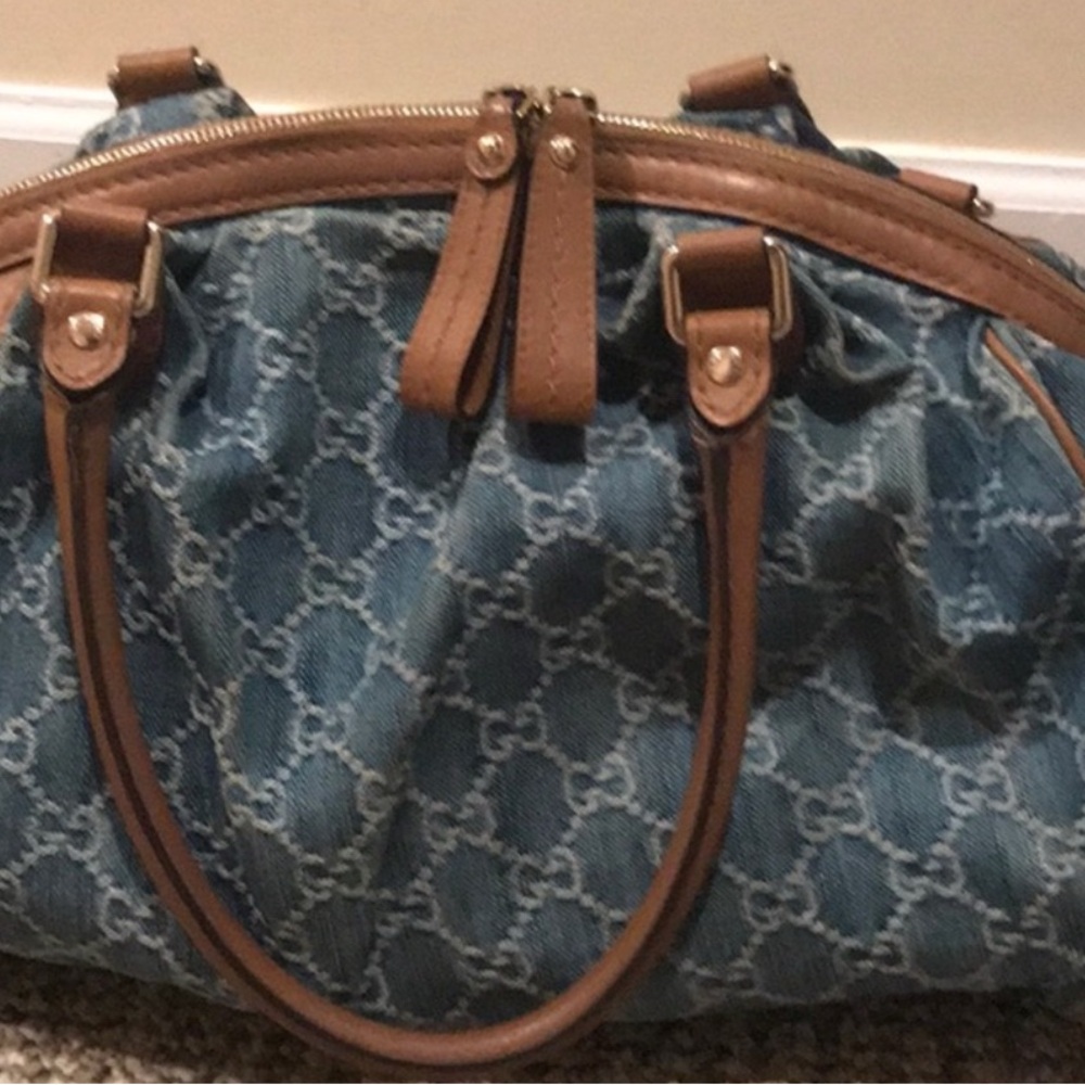 Boston GG. Gucci Sukey Denim Sac Bag